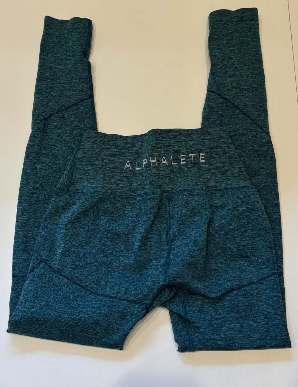 Alphalete OG Revival High-Waisted Leggings in Teal Marl